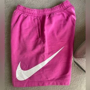 Nike fleece shorts Size Lg